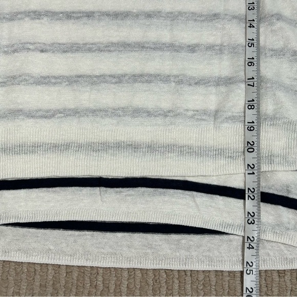 Pure Collection Linen Double Layer Striped Sweater NWT - Picture 14 of 14